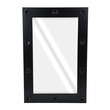 GloboStar® MAKEUP MIRROR-60x90-5 Μοντέρνος Καθρέπτης Μακιγιάζ με Πλαίσιο Φυσικού Ξύλου με Διακόπτη On/Off 10 x E27 AC220-240V - Μ60 x Π7 x Υ90cm - Μαύρος Έβενος