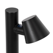 GloboStar® GARDENIA 60511 Φωτιστικό Κήπου - Πάρκου - Πλατείας - Κολωνάκι Αρχιτεκτονικού Φωτισμού Εξωτερικού Χώρου LED 7W 700lm 60° AC220-240V Αδιάβροχο IP65 - Σώμα Αλουμινίου & Tempered Glass - Μ15 x Π18 x Υ180cm - Θερμό Λευκό 2700K - Μαύρο - Bridgelux Chip - 5 Years Warranty