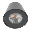 GLOBOSTAR® GARDENIA 60798 Μοντέρνο Φωτιστικό Τοίχου - Απλίκα LED 7W 700lm 60° AC 220-240V Αδιάβροχο IP65 Θερμό Λευκό 2700K - Bridgelux COB Chip & TÜV SÜD Driver - Γκρι Ανθρακί Ματ - Μ9.5 x Π13 x Υ7.7cm - 5 Χρόνια Εγγύηση
