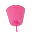 GLOBOSTAR® CABLITO 61552 Μοντέρνο Κρεμαστό Φωτιστικό Οροφής με Ντουί 1 x E27 AC 220-240V IP20 - Ροζ - Μ4 x Π4 x Υ110cm