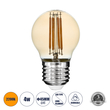 GLOBOSTAR® SPHERE 99034 Λάμπα E27 G45 LED 4W 350lm 360° AC 220-240V IP20 Ultra Θερμό Λευκό 2200K Dimmable - Long Filament Chip - Μελί - Μ4.5 x Π4.5 x Υ7.5cm - 3 Χρόνια Εγγύηση