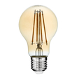 GLOBOSTAR® GLOBE 99037 Λάμπα E27 A60 LED 8W 720lm 360° AC 220-240V IP20 Ultra Θερμό Λευκό 2200K Dimmable - Long Filament Chip - Μελί - Μ6 x Π6 x Υ10.5cm - 3 Χρόνια Εγγύηση