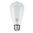 GLOBOSTAR® PEAR 99272 Λάμπα E27 ST64 LED 3W 201lm 360° AC 220-240V IP20 Θερμό Λευκό 2700K Dimmable - Long Filament Chip - Galaxy Mirror Εφέ - Μ6.4 x Π6.4 x Υ14cm - 3 Χρόνια Εγγύηση