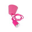 GLOBOSTAR® CABLITO 61552 Μοντέρνο Κρεμαστό Φωτιστικό Οροφής με Ντουί 1 x E27 AC 220-240V IP20 - Ροζ - Μ4 x Π4 x Υ110cm