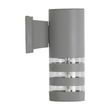 GLOBOSTAR® ORION 77884 Μοντέρνο Φωτιστικό Τοίχου - Απλίκα με Ντουί 1 x GU10 AC 220-240V Αδιάβροχο IP65 - Γκρι Ματ - Μ9 x Π15 x Υ23.2cm