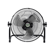 GloboStar® SOLARO-FAN 85352 Solar Fan Αυτόνομος Ηλιακός Επιδαπέδιος Ανεμιστήρας 25W 2 Λειτουργιών Ρεύματος με AC 220-240V ή με Φωτοβολταϊκό Panel 9V 12W & Επαναφορτιζόμενη Μπαταρία Li-ion 7.4V 4400mAh - 12 Ταχύτητες - Ενσωματωμένο USB 2.0 Charger Συσκευών - IP20 - Μ42 x Π20 x Υ35cm - Μαύρο & Ασημί - 2 Years Warranty