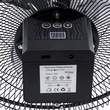 GloboStar® SOLARO-FAN 85352 Solar Fan Αυτόνομος Ηλιακός Επιδαπέδιος Ανεμιστήρας 25W 2 Λειτουργιών Ρεύματος με AC 220-240V ή με Φωτοβολταϊκό Panel 9V 12W & Επαναφορτιζόμενη Μπαταρία Li-ion 7.4V 4400mAh - 12 Ταχύτητες - Ενσωματωμένο USB 2.0 Charger Συσκευών - IP20 - Μ42 x Π20 x Υ35cm - Μαύρο & Ασημί - 2 Years Warranty