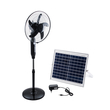 GloboStar® SOLARA-FAN 85356 Solar Fan Αυτόνομος Ηλιακός Επιδαπέδιος Ανεμιστήρας 25W 2 Λειτουργιών Ρεύματος με AC 220-240V ή με Φωτοβολταϊκό Panel 9V 12W & Επαναφορτιζόμενη Μπαταρία Li-ion 7.4V 4400mAh - 3 Ταχύτητες - Ενσωματωμένο USB 2.0 Charger Συσκευών - IP20 - Μ44 x Π37.5 x Υ132cm - Μαύρο - 2 Years Warranty