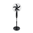 GloboStar® SOLARA-FAN 85356 Solar Fan Αυτόνομος Ηλιακός Επιδαπέδιος Ανεμιστήρας 25W 2 Λειτουργιών Ρεύματος με AC 220-240V ή με Φωτοβολταϊκό Panel 9V 12W & Επαναφορτιζόμενη Μπαταρία Li-ion 7.4V 4400mAh - 3 Ταχύτητες - Ενσωματωμένο USB 2.0 Charger Συσκευών - IP20 - Μ44 x Π37.5 x Υ132cm - Μαύρο - 2 Years Warranty