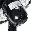 GloboStar® SOLARA-FAN 85356 Solar Fan Αυτόνομος Ηλιακός Επιδαπέδιος Ανεμιστήρας 25W 2 Λειτουργιών Ρεύματος με AC 220-240V ή με Φωτοβολταϊκό Panel 9V 12W & Επαναφορτιζόμενη Μπαταρία Li-ion 7.4V 4400mAh - 3 Ταχύτητες - Ενσωματωμένο USB 2.0 Charger Συσκευών - IP20 - Μ44 x Π37.5 x Υ132cm - Μαύρο - 2 Years Warranty