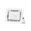 GLOBOSTAR® ATLAS 61409 Προβολέας LED 20W 2300lm 120° AC 220-240V Αδιάβροχο IP67 Θερμό Λευκό 2700K - Lumileds SMD Chip - TÜV Rheinland Certified - Λευκό Ματ - Μ12 x Π2.5 x Υ9.5cm - 5 Χρόνια Εγγύηση