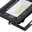 GLOBOSTAR® ATLAS 61412 Προβολέας LED 20W 2300lm 120° AC 220-240V Αδιάβροχο IP67 Θερμό Λευκό Ματ 2700K - Lumileds SMD Chip - TÜV Rheinland Certified - Μαύρο Ματ - Μ12 x Π2.5 x Υ9.5cm - 5 Χρόνια Εγγύηση