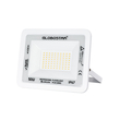 GLOBOSTAR® ATLAS 61421 Προβολέας LED 50W 5750lm 120° AC 220-240V Αδιάβροχο IP67 Θερμό Λευκό 2700K - Lumileds SMD Chip - TÜV Rheinland Certified - Λευκό Ματ - Μ21 x Π3.5 x Υ16cm - 5 Χρόνια Εγγύηση