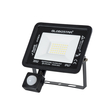 GLOBOSTAR® AURORA 64139 Προβολέας με Ανιχνευτή PIR / Αισθητήρα Κίνησης LED 30W 3750lm 120° AC 220-240V Αδιάβροχο IP67 Ψυχρό Λευκό 6000K - Lumileds SMD Chip - TÜV Rheinland Certified - Μαύρο Ματ - Μ16 x Π5 x Υ17.5cm - 3 Χρόνια Εγγύηση