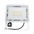 GLOBOSTAR® AURORA 61444 Προβολέας με Ανιχνευτή PIR / Αισθητήρα Κίνησης LED 100W 12500lm 120° AC 220-240V Αδιάβροχο IP67 Ψυχρό Λευκό 6000K - Lumileds SMD Chip - TÜV Rheinland Certified - Λευκό Ματ - Μ25 x Π6.5 x Υ27.5cm - 3 Χρόνια Εγγύηση