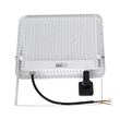 GLOBOSTAR® AURORA 61444 Προβολέας με Ανιχνευτή PIR / Αισθητήρα Κίνησης LED 100W 12500lm 120° AC 220-240V Αδιάβροχο IP67 Ψυχρό Λευκό 6000K - Lumileds SMD Chip - TÜV Rheinland Certified - Λευκό Ματ - Μ25 x Π6.5 x Υ27.5cm - 3 Χρόνια Εγγύηση
