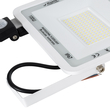 GLOBOSTAR® AURORA 61444 Προβολέας με Ανιχνευτή PIR / Αισθητήρα Κίνησης LED 100W 12500lm 120° AC 220-240V Αδιάβροχο IP67 Ψυχρό Λευκό 6000K - Lumileds SMD Chip - TÜV Rheinland Certified - Λευκό Ματ - Μ25 x Π6.5 x Υ27.5cm - 3 Χρόνια Εγγύηση