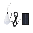 GLOBOSTAR® SOLARLAMP 71502 Λάμπα A60 LED 3W 150lm 260° DC 5V με Φωτοβολταϊκό Panel 5V 0.2W & Επαναφορτιζόμενη Μπαταρία Li-ion 3.2V 600mAh IP20 Ψυχρό Λευκό 6000K - Μ6 x Π6 x Υ10cm - 2 Χρόνια Εγγύηση