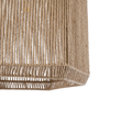 GLOBOSTAR® CAYMAN 00519 Boho Κρεμαστό Φωτιστικό Οροφής με Ντουί 1 x E27 AC 220-240V IP20 - Μπεζ - Μ40 x Π40 x Υ40cm