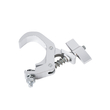 GLOBOSTAR® CLAMPS 51184 Stage Hook Γάντζος Αλουμινίου Ύψηλης Αντοχής για Κρέμαση, Στήριξη & Τοποθέτηση Προϊόντων Stage σε Τράσες Αδιάβροχο IP65 - Νίκελ Βούρτσας - Μ16 x Π12 x Υ2.5cm