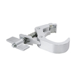 GLOBOSTAR® CLAMPS 51184 Stage Hook Γάντζος Αλουμινίου Ύψηλης Αντοχής για Κρέμαση, Στήριξη & Τοποθέτηση Προϊόντων Stage σε Τράσες Αδιάβροχο IP65 - Νίκελ Βούρτσας - Μ16 x Π12 x Υ2.5cm