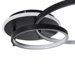 GLOBOSTAR® NEMESIS 61105 Μοντέρνο Φωτιστικό Οροφής LED 67W 7573lm 360° AC 220-240V IP20 Ρυθμιζόμενο Λευκό CCT με Χειριστήριο από 2700K έως 6000K Dimmable - Lumileds SMD Chip - Μαύρο Ματ - Μ84 x Π45 x Υ13cm - 3 Χρόνια Εγγύηση