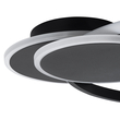 GLOBOSTAR® CIRCUO 61229 Μοντέρνο Φωτιστικό Οροφής LED 75W 8400lm 360° AC 220-240V IP20 Ρυθμιζόμενο Λευκό CCT με Χειριστήριο από 2700K έως 6000K Dimmable - Lumileds SMD Chip - Μαύρο Ματ - Μ53 x Π42.5 x Υ9cm - 3 Χρόνια Εγγύηση