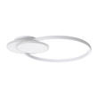 GLOBOSTAR® CIRCUO 61230 Μοντέρνο Φωτιστικό Οροφής LED 75W 8400lm 360° AC 220-240V IP20 Ρυθμιζόμενο Λευκό CCT με Χειριστήριο από 2700K έως 6000K Dimmable - Lumileds SMD Chip - Λευκό Ματ - Μ53 x Π42.5 x Υ9cm - 3 Χρόνια Εγγύηση