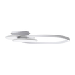 GLOBOSTAR® CIRCUO 61230 Μοντέρνο Φωτιστικό Οροφής LED 75W 8400lm 360° AC 220-240V IP20 Ρυθμιζόμενο Λευκό CCT με Χειριστήριο από 2700K έως 6000K Dimmable - Lumileds SMD Chip - Λευκό Ματ - Μ53 x Π42.5 x Υ9cm - 3 Χρόνια Εγγύηση
