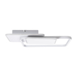 GLOBOSTAR® SQUARO 61232 Μοντέρνο Φωτιστικό Οροφής LED 75W 8400lm 360° AC 220-240V IP20 Ρυθμιζόμενο Λευκό CCT με Χειριστήριο από 2700K έως 6000K Dimmable - Lumileds SMD Chip - Λευκό Ματ - Μ48.5 x Π51 x Υ9cm - 3 Χρόνια Εγγύηση