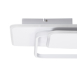 GLOBOSTAR® SQUARO 61232 Μοντέρνο Φωτιστικό Οροφής LED 75W 8400lm 360° AC 220-240V IP20 Ρυθμιζόμενο Λευκό CCT με Χειριστήριο από 2700K έως 6000K Dimmable - Lumileds SMD Chip - Λευκό Ματ - Μ48.5 x Π51 x Υ9cm - 3 Χρόνια Εγγύηση