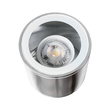 kelvo® MARETTI 61448 Φωτιστικό Downlight Σποτ για Λάμπα MR16 με Ντουί 1 x GU10 AC 220-240V Αδιάβροχο IP65 - Νίκελ Βούρτσας - Μ9 x Π9 x Υ9cm