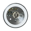 kelvo® MARETTI 61448 Φωτιστικό Downlight Σποτ για Λάμπα MR16 με Ντουί 1 x GU10 AC 220-240V Αδιάβροχο IP65 - Νίκελ Βούρτσας - Μ9 x Π9 x Υ9cm