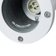 GloboStar® GARDELINI 61483 Καρφωτό Κινούμενο Φωτιστικό Σποτ Κήπου με Ντουί 1 x GU10 VDE Certified AC 220-240V Αδιάβροχο IP65 - Σώμα Αλουμινίου & Υψηλής Αντοχής Tempered Glass & Μ40cm VDE Καλώδιο Σύνδεσης - Φ10 x Υ30cm - Λευκό - 5 Χρόνια Εγγύηση