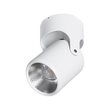GLOBOSTAR® DETRONIC 60502 Κινούμενο Downlight Σποτ LED 10W 1250lm 24° AC 220-240V IP20 Θερμό Λευκό 2700K - Bridgelux COB Chip & TÜV SÜD Driver - Λευκό Ματ - Μ9 x Π9 x Υ16cm - 5 Χρόνια Εγγύηση