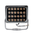 GLOBOSTAR® FLOODXENA 90127 Προβολέας Σποτ Wall Washer LED 24W 2520lm 10° AC 220-240V Αδιάβροχο IP65 Ultra Θερμό Λευκό 2200K - Bridgelux SMD Chip - Γκρι Ανθρακί - Μ18 x Π13.5 x Υ18cm - 3 Χρόνια Εγγύηση
