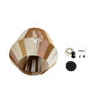GLOBOSTAR® SALERNO 02187 Boho Κρεμαστό Φωτιστικό Οροφής με Ντουί 1 x E27 AC 220-240V IP20 - Μπεζ & Καφέ - Μ50 x Π50 x Υ50cm