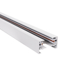 GLOBOSTAR® EUROTRACK-1PH 60902 Μονοφασική Ράγα 2 Καλωδίων 1L+1N για Σύστημα Ράγας Eurotrack-1PH AC 220-240V IP20 - Λευκό Ματ - Μ100 x Π3.6 x Υ2cm