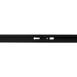 GLOBOSTAR® EUROTRACK-1PH 60984-3M Μονοφασική Ράγα 2 Καλωδίων 1L+1N για Σύστημα Ράγας Eurotrack-1PH AC 220-240V IP20 - Μαύρο Ματ - Μ300 x Π3.6 x Υ2cm