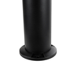 GLOBOSTAR® VEGGIE 90525 Φωτιστικό Κολωνάκι Κήπου LED 10W 330lm 120° με Ενσωματωμένο Φωτοβολταϊκό Panel 6V 2W & Επαναφορτιζόμενη Μπαταρία Li-ion 3.2V 1800mAh με Αισθητήρα Ημέρας-Νύχτας Αδιάβροχο IP65 Ψυχρό Λευκό 6000K - Γκρι Ανθρακί - Μ23 x Π23 x Υ60cm - 2 Χρόνια Εγγύηση