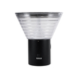 GLOBOSTAR® VEGGIE 90530 Φωτιστικό Κολωνάκι Κήπου LED 10W 330lm 120° με Ενσωματωμένο Φωτοβολταϊκό Panel 6V 2W & Επαναφορτιζόμενη Μπαταρία Li-ion 3.2V 1800mAh με Αισθητήρα Ημέρας-Νύχτας Αδιάβροχο IP65 Ψυχρό Λευκό 6000K - Γκρι Ανθρακί - Μ23 x Π30 x Υ25cm - 2 Χρόνια Εγγύηση