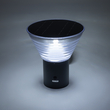 GLOBOSTAR® VEGGIE 90530 Φωτιστικό Κολωνάκι Κήπου LED 10W 330lm 120° με Ενσωματωμένο Φωτοβολταϊκό Panel 6V 2W & Επαναφορτιζόμενη Μπαταρία Li-ion 3.2V 1800mAh με Αισθητήρα Ημέρας-Νύχτας Αδιάβροχο IP65 Ψυχρό Λευκό 6000K - Γκρι Ανθρακί - Μ23 x Π30 x Υ25cm - 2 Χρόνια Εγγύηση
