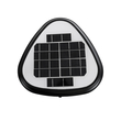 GLOBOSTAR® NATURE 90532 Φωτιστικό Κολωνάκι Κήπου LED 10W 500lm 120° με Ενσωματωμένο Φωτοβολταϊκό Panel 6V 2W & Επαναφορτιζόμενη Μπαταρία Li-ion 3.2V 8000mAh με Αισθητήρα Ημέρας-Νύχτας Αδιάβροχο IP65 Ψυχρό Λευκό 6000K - Γκρι Ανθρακί - Μ26 x Π26 x Υ30cm - 2 Χρόνια Εγγύηση