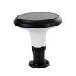 GLOBOSTAR® WHISPER 90535 Φωτιστικό Κολωνάκι Κήπου LED 10W 330lm 120° με Ενσωματωμένο Φωτοβολταϊκό Panel 6V 2W & Επαναφορτιζόμενη Μπαταρία Li-ion 3.2V 1800mAh με Αισθητήρα Ημέρας-Νύχτας Αδιάβροχο IP65 Ψυχρό Λευκό 6000K - Γκρι Ανθρακί - Μ25 x Π25 x Υ28cm - 2 Χρόνια Εγγύηση