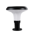 GLOBOSTAR® WHISPER 90535 Φωτιστικό Κολωνάκι Κήπου LED 10W 330lm 120° με Ενσωματωμένο Φωτοβολταϊκό Panel 6V 2W & Επαναφορτιζόμενη Μπαταρία Li-ion 3.2V 1800mAh με Αισθητήρα Ημέρας-Νύχτας Αδιάβροχο IP65 Ψυχρό Λευκό 6000K - Γκρι Ανθρακί - Μ25 x Π25 x Υ28cm - 2 Χρόνια Εγγύηση