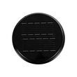 GLOBOSTAR® WHISPER 90535 Φωτιστικό Κολωνάκι Κήπου LED 10W 330lm 120° με Ενσωματωμένο Φωτοβολταϊκό Panel 6V 2W & Επαναφορτιζόμενη Μπαταρία Li-ion 3.2V 1800mAh με Αισθητήρα Ημέρας-Νύχτας Αδιάβροχο IP65 Ψυχρό Λευκό 6000K - Γκρι Ανθρακί - Μ25 x Π25 x Υ28cm - 2 Χρόνια Εγγύηση