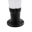 GLOBOSTAR® WHISPER 90535 Φωτιστικό Κολωνάκι Κήπου LED 10W 330lm 120° με Ενσωματωμένο Φωτοβολταϊκό Panel 6V 2W & Επαναφορτιζόμενη Μπαταρία Li-ion 3.2V 1800mAh με Αισθητήρα Ημέρας-Νύχτας Αδιάβροχο IP65 Ψυχρό Λευκό 6000K - Γκρι Ανθρακί - Μ25 x Π25 x Υ28cm - 2 Χρόνια Εγγύηση