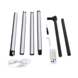GLOBOSTAR® DIGICOLUMN 90763 Μοντέρνο Επιδαπέδιο Γραμμικό Ψηφιακό Φωτιστικό Digital Pixel Symphony Bar με RF Ασύρματο Χειριστήριο LED 16W 1280lm 180° DC 5V με USB 2.0 IP20 Πολύχρωμο RGB Dimmable - Μαύρο - Φ3 x Υ165cm - 2 Χρόνια Εγγύηση