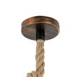 GLOBOSTAR® BARBAROSSA 01706 Vintage Κρεμαστό Φωτιστικό Οροφής με Ντουί 1 x E27 AC 220-240V IP20 - Χάλκινο Εφέ Σκουριάς - Μ18 x Π18 x Υ28cm