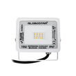 GLOBOSTAR® ATLAS 61406 Προβολέας LED 10W 1150lm 120° AC 220-240V Αδιάβροχο IP67 Θερμό Λευκό 2700K - Lumileds SMD Chip - TÜV Rheinland Certified - Λευκό Ματ - Μ10 x Π2 x Υ8cm - 5 Χρόνια Εγγύηση